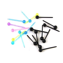 厂家直销防过敏塑料耳钉批发亚克力火柴头耳棒耳针夏季热销