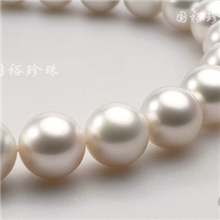 国裕珍珠9-10mm正圆强光天然淡水珍珠项链超高性价比