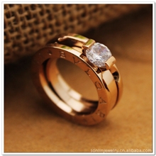 大厂现货批发钛钢宝家二合一经典戒指玫瑰金版美号5--10