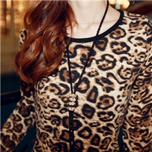 欧美款时尚百搭款毛衣链批发搭配神器黑色长款项链条亮钻镶嵌女