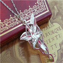 欧美原单指环王魔戒精灵公主吊坠项链苍暮之星男女情侣吊坠项链