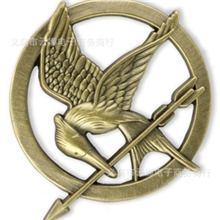 带包装hungergamesMockingjaypin饥饿游戏嘲笑鸟古青铜胸针