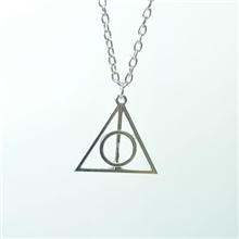 外贸原单！哈利波特项链卢娜三角挂饰项链死亡圣器吊坠项链