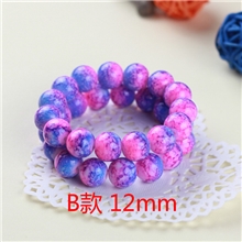 日本甜美zipper原宿风系饰品扎染梦幻渐变星空紫蓝撞色手链批发