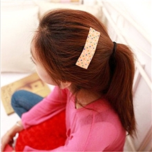 韩国超大波点布艺BB夹发饰品流行精美小圆点正品发夹批发8g包邮