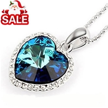 D104经典泰坦尼克号海洋之星爱心项链女地摊货源2元店饰品批发