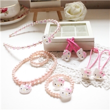 批发韩国儿童饰品宝宝发夹儿童头饰KITTY六件套装批发