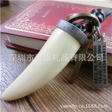 韩版时尚男生饰品项链批发百搭仿狼牙毛衣项链情侣项链