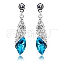 耳钉饰品批发奥地利水晶耳钉耳坠海的思念-沙漠之光-1085
