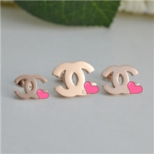 小香前度耳钉阿娇同款logo耳钉玫瑰K金CC双c耳钉耳环女款