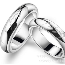 品牌正品925纯银情侣戒指吊坠魔戒男女韩版指环王复古时尚