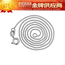 厂家直销批发925纯银盒子链子女短款韩国进口单链项链