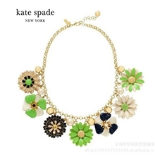 J*CREW欧美风百花齐放春夏雏菊水晶镶钻超奢华短款项链批发