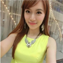 j.CREW大牌欧美夸张奢华天使之翼复古翅膀项链女款饰品批发