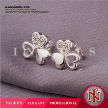 耳环批发心形耳钉礼物心心相印饰品欧美热卖爆款厂家库存低价