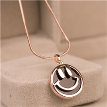 义乌直销韩国可爱笑脸滴油项链精致清新短款项链[S1-03B]