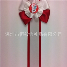 庆典胸花马口铁胸花节庆胸花比赛胸花