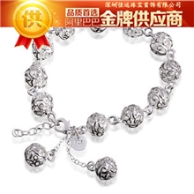 饰品批发多款淘宝爆款低价混批镂空玲珑球手链韩版饰品铜饰