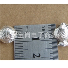 990亲嘴鱼小挂件吊坠鱼手串精品DIY纯银配件纯银银饰配件批发