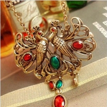 47普洲饰品复古凤凰长款项链毛衣链批发时尚毛衣链批发