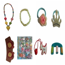 儿童发饰一斤25元淘宝赠品亚克力发饰混批饰品称斤批发