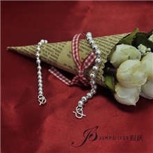 【银跃品牌】纯银宝宝银珠佛珠手链亲子手链婴儿手链宝宝满月礼物