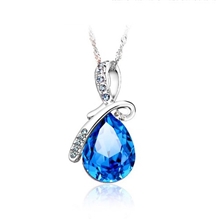 奥地利进口水晶正品天使之泪项链锁骨链批发正品中的全网最低价