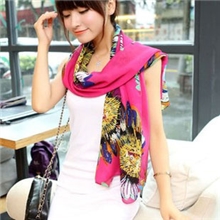 厂家直销韩版爆款秋冬批发女太阳花向日葵丝巾花朵围巾丝巾