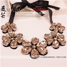 韩版超质量茶色项链质感超好围领假领子韩国版项链批发