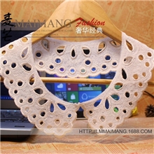 2012高质量蕾丝亮片假领镂空珠片反光片娃娃领假衣领假领子披肩