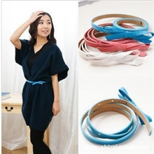 淘宝女式爆款蝴蝶小结腰带PU皮带女士腰带批发百搭腰带皮带细款