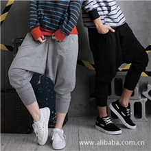 批发女装裤子嘻哈裤情侣裤哈伦裤垮裤夏装掉裆裤大码女