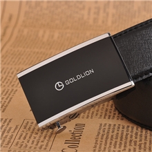 皮带自动扣牛皮真皮头层纯铜扣头男士腰带