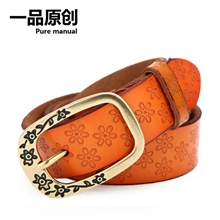 3302厂家直销女式腰带复古皮带批发真皮休闲韩版一件代发
