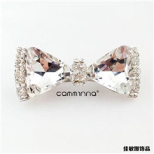 三角形玻璃蝴蝶结水钻胸针风衣配饰厂家订做