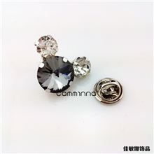 米奇精致迷你钻石刺马针领角领针领饰厂家订做