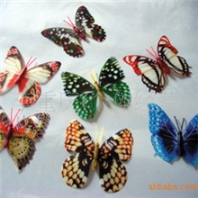 T新奇特仿真冰箱贴蝴蝶夜光蝴蝶仿真工艺品插花蝴蝶树脂工艺品