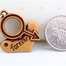 热卖款仿桃木情侣手机挂件福字男孩女孩手机饰品手机链