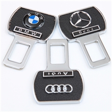 高档真皮汽车用品安全带挂插销保险带通用插座插头钥匙扣现货