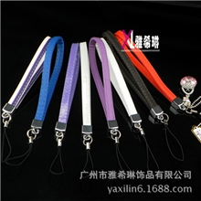 韩国进口款风格短款简约皮质手机绳相机腕带手机链【一件发货】