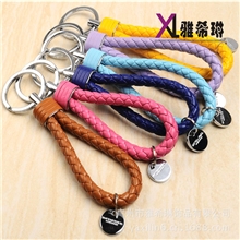 供应转动编织钥匙扣编织皮革钥匙扣编织钥匙扣批发（一条起）