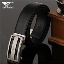 专柜正品七匹狼皮带男士腰带男韩版牛皮自动扣潮商务休闲裤带