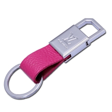 热卖爆款金属钥匙扣现货批发车钥匙扣男士女士真皮钥匙扣简单大方