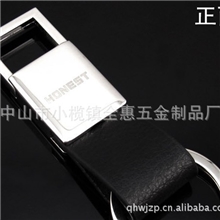 斜角单环真皮钥匙扣高档品牌钥匙扣保证质量好交期短长期供货