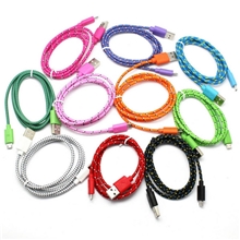 内膜三星编织线数据线充电线苹果iphone4s5手机数据线123米