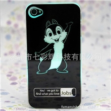 苹果手机壳来电闪灯保护套iphone44s卡通手机套苹果4发光配件