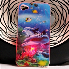 3D来电闪保护套iphone4s手机闪光外壳来电闪保护套