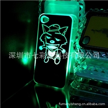 iphone44s来电闪手机壳苹果4灰太狼手机套4代卡通保护外壳工厂