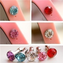 iphone43GSipad2钻石防尘塞水钻苹果配件