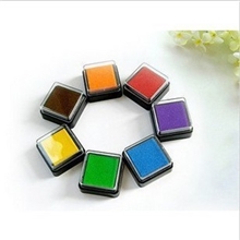 ZJ320韩国文具批发印章搭配多色小印泥|小印台儿童印章多色印泥